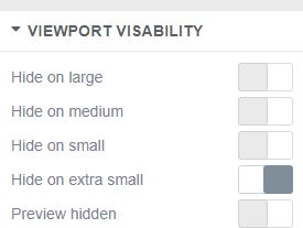 XRipe :  website builder element viewport visibility