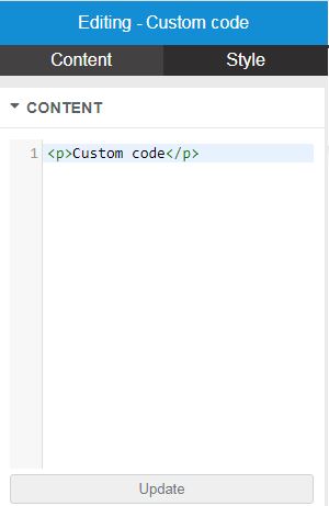 XRipe :  website constructor custom code element widget editor box